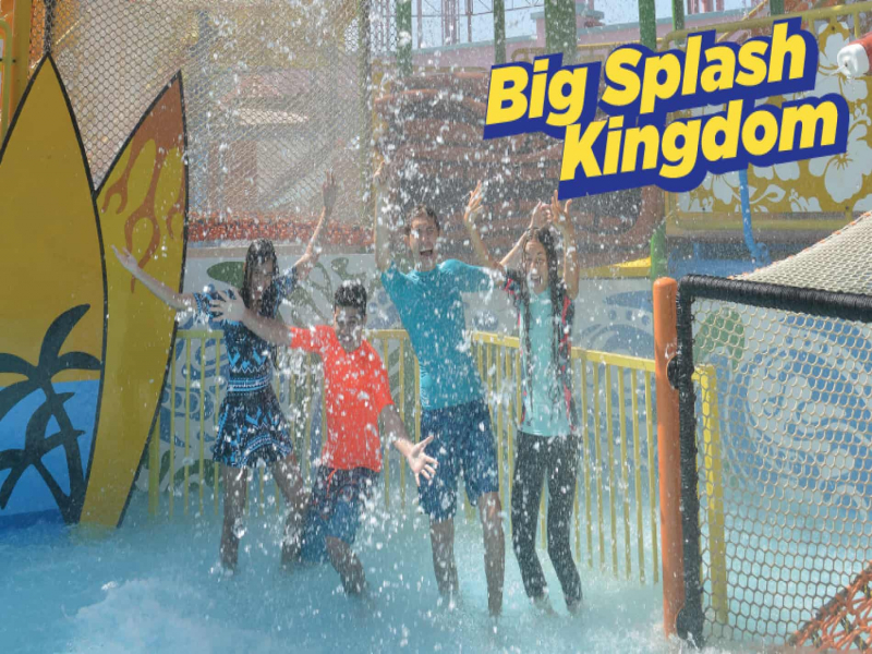 Big splash water attraction at Splash Out Langkawi